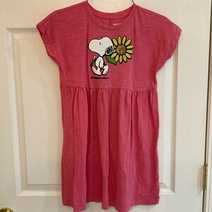 Old Navy Pink Snoopy Graphic Dress